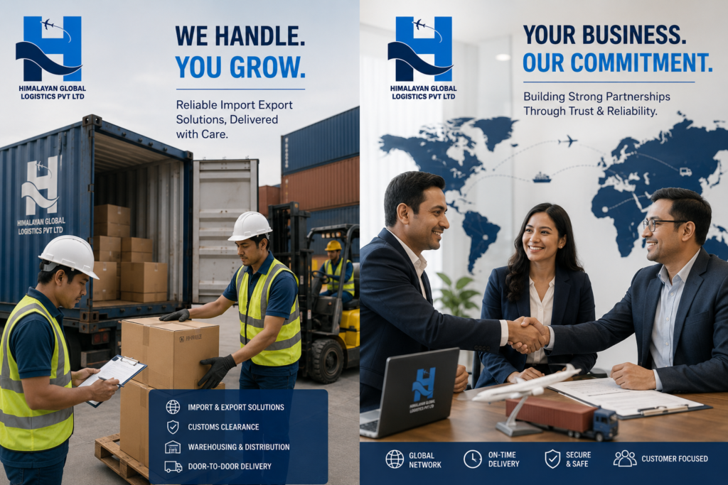 Staffs handling clients regarding cargo import and export in nepal